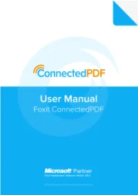 Foxit Connectedpdf User Manual