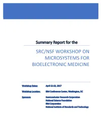 Src/Nsf Workshop on Microsystems for Bioelectronic Medicine