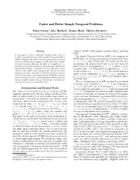 Faster and Better Simple Temporal Problems