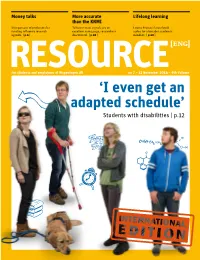 'I Even Get an Adapted Schedule'