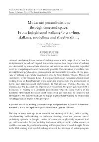 Modernist Permabulations Through Time and Space