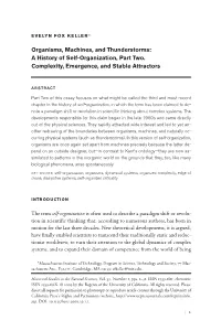 A History of Self-Organization, Part Two. Complexity, Emergence, and Stable Attractors