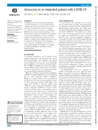 Anisocoria in an Intubated Patient with COVID-19 Sam Myers ‍ ‍ ,1,2 Minak Bhalla,1 Rohit Jolly,3 Saurabh Jain3