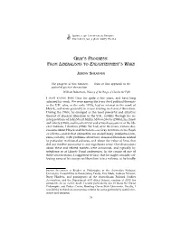 From Liberalisms to Enlightenment's Wake