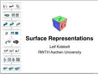 Kobbelt, Slides on Surface Representations