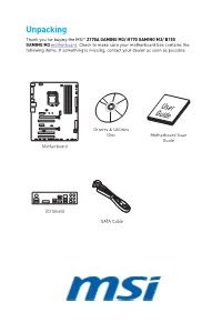 MSI Computers Motherboards Users Manual