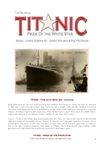 Pride of the White Star - Overview