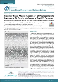 Proximity Based Metrics Assessment of Disproportionate Exposure of Air