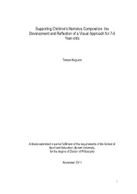 Supporting Children's Narrative Composition: the Development and Reflection of a Visual Approach for 7-8 Year-Olds