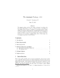 The Dozenal Package, V6.0