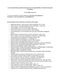 A Community Effort to Promote Transparency and Reproducibility in Enhanced Molecular Simulations