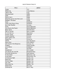 APRYLE Songlist2021