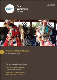 For a Sustainable Future Population Matters Magazine - Issue 26