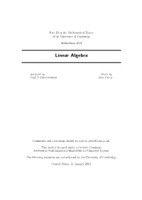 Linear Algebra