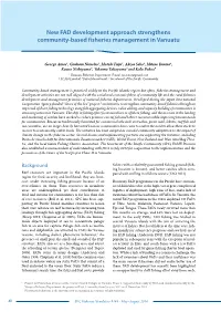New FAD Development Approach Strengthens Community-Based Fisheries Management in Vanuatu
