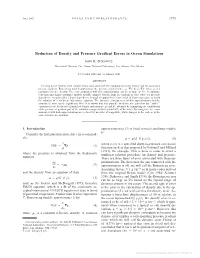 Reduction of Density and Pressure Gradient Errors in Ocean Simulations