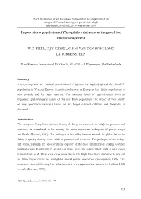 The Development and Control of Phytophthora Infestans in Europe in 1999