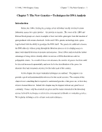 Chapter 7: the New Genetics—Techniques for DNA Analysis