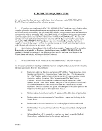 Eligibility Requirements