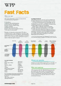 Fast Facts Who We Are