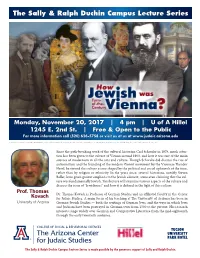 The Sally & Ralph Duchin Campus Lecture Series