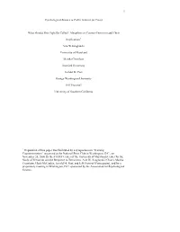 1 Psychological Science in Public Interest (In Press