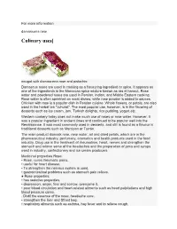 Culinary Uses[