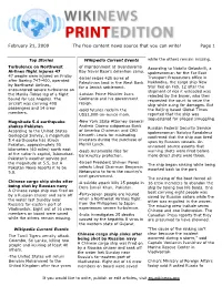February 21, 2009 the Free-Content News Source That You Can Write! Page 1