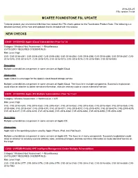 Mcafee Foundstone Fsl Update