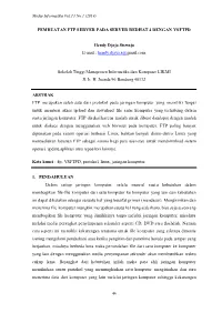 Pembuatan Ftp Server Pada Server Redhat 4 Dengan Vsftpd
