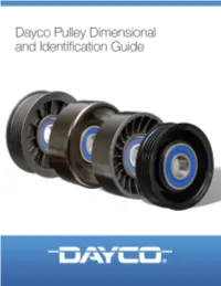 Pulley Dimensional Reference Identification Instructions