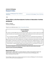 Solvent Effects on the Thermodynamic Functions of Dissociation of Anilines and Phenols