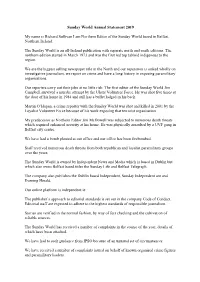 Sunday World Annual Statement 2019 My Name Is Richard Sullivan I Am
