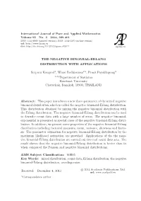 The Negative Binomial-Erlang Distribution with Applications