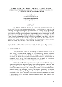 76 an Analysis of Locutionary and Illocutionary Act Of