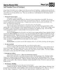 Get to Know OSU Self-Guided Tour of Campus