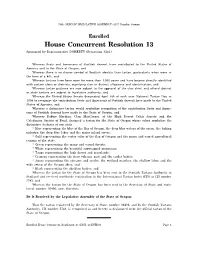 House Concurrent Resolution 13 Sponsored by Representative DOHERTY (Presession Filed.)