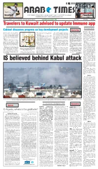 IS Believed Behind Kabul Attack Previously Used E-Mail for Registration