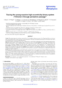 Tracing the Young Massive High-Eccentricity Binary System Θ1orionis C Through Periastron Passage