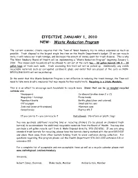 Waste Reduction Program