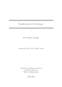 Classification of Cat-Groups