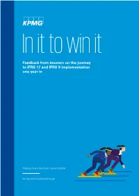 Feedback from Insurers on the Journey to IFRS 17 and IFRS 9 Implementation One Year In