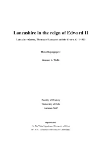 Lancashire in the Reign of Edward II