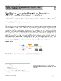 Microfabrication by Two-Photon Lithography, and Characterization, of Sio2/Tio2 Based Hybrid and Ceramic Microstructures