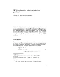 MPEC Methods for Bilevel Optimization Problems∗