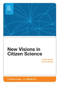 New Visions in Citizen Science