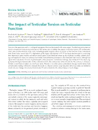 The Impact of Testicular Torsion on Testicular Function
