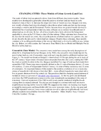 Three Models of Urban Growth (Land Use)