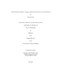 By Michiko Uryu a Dissertation Submitted in Partial Satisfaction of the Requirements for the Degree of Doctor of Philosophy I