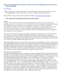 Further Considerations of the Continuous ^5 with an Introduction and Explanation of Schenker's Five Interruption Models